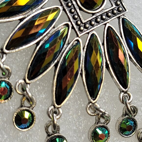 Multicolored Dangle Earrings - Picture 3 of 4